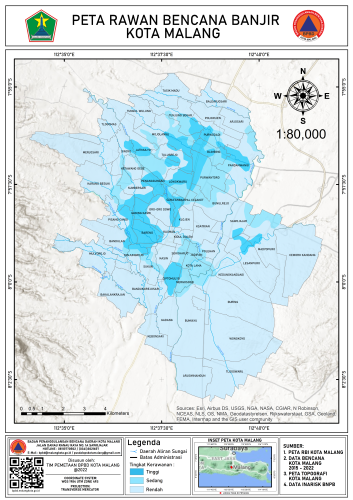PETA RAWAN BANJIR - Badan Penanggulangan Bencana Daerah Kota Malang